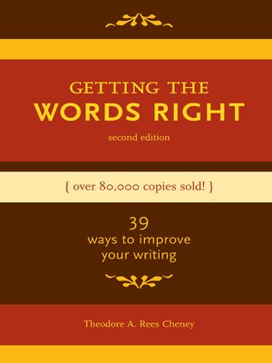 Getting the Words Right - ebook